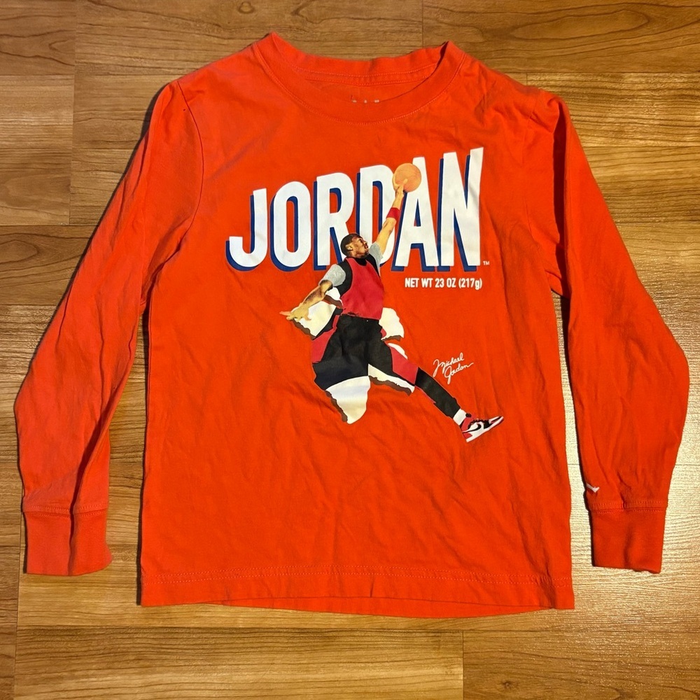 Jordan MVP Jordan Breakout Long Sleeve Tee Rush Orange